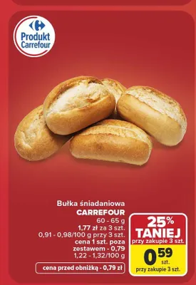 Bułka śniadaniowa Carrefour promocja w Carrefour Market