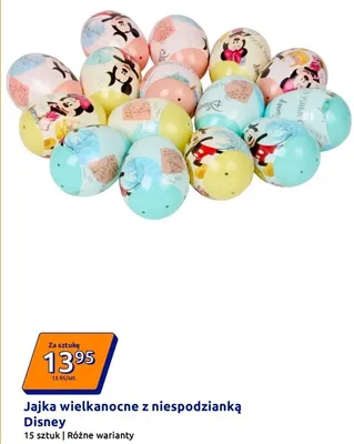 Jajka wielkanocne z niespodzianką  15 szt. Disney promocja