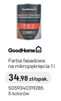 Farba fasadowa na mikropęknięcia 1l promocja w Castorama