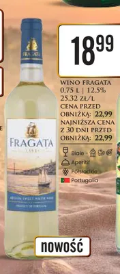 Wino białe półsłodkie Fragata promocja w Dino