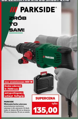 Młotowiertarka udarowa Parkside promocja w Kaufland