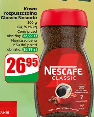 Kawa rozpuszczalna classic  promocja w Dino