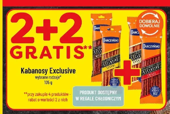 Kabanosy Exclusive Tarczyński promocja w POLOmarket