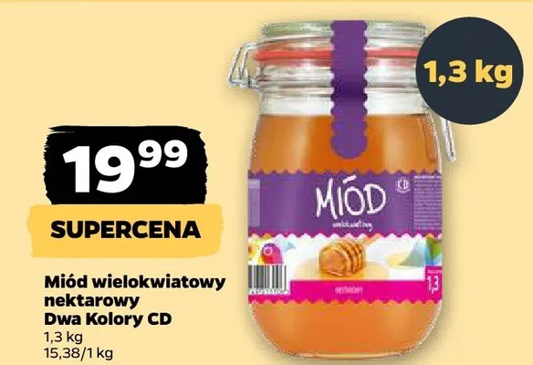 Miód wielokwiatowy nektarowy Dwa Kolory Cd promocja