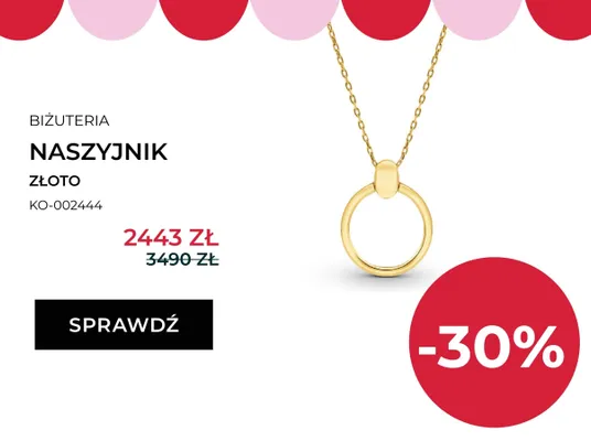 Naszyjnik złoty Briju