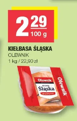 Kiełbasa Śląska Olewnik promocja w SPAR