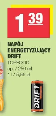 Napój energetyzujący Drift promocja w SPAR