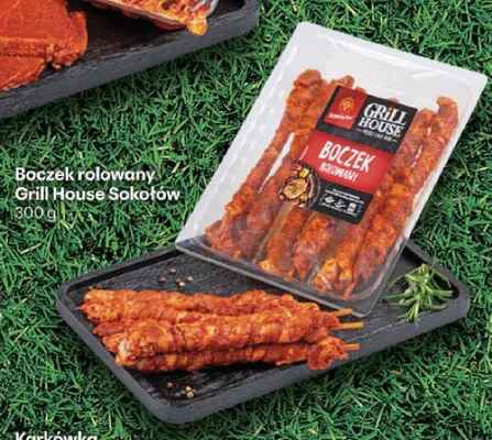 Boczek rolowany Sokołów Grill House promocja w Delikatesy Centrum