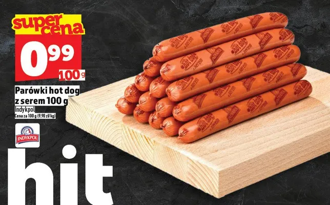 Parówki hot dog z serem promocja w TOPAZ