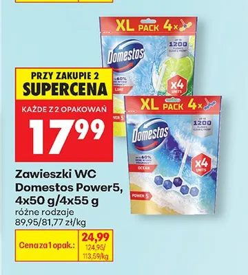 Zawieszki WC Power5 promocja w Biedronka