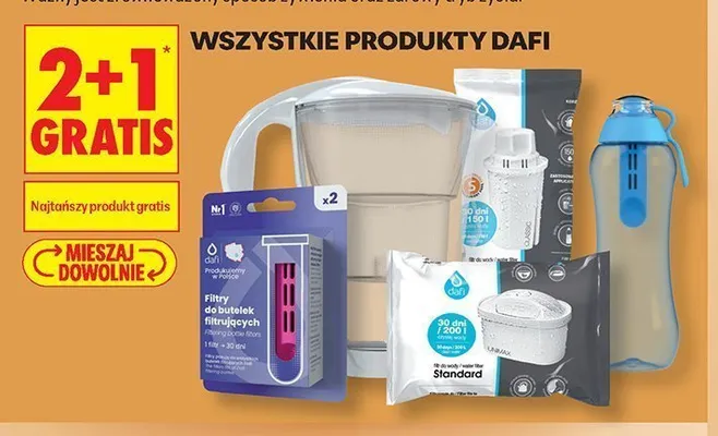 Filtry do butelek filtrujących Dafi 2-pak promocja w Biedronka