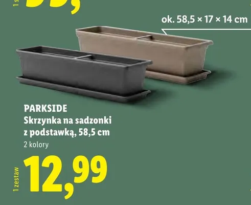 Skrzynka na sadzonki z podstawką, 58,5 cm promocja w Lidl