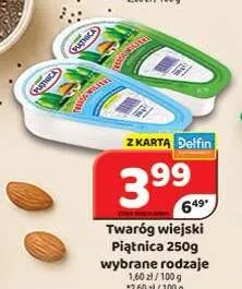 Twaróg wiejski Piątnica promocja w Delfin