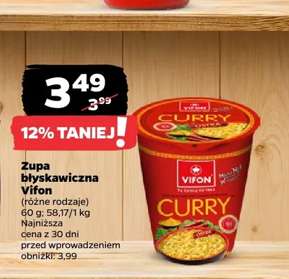 Zupa błyskawiczna Vifon Curry promocja w Netto