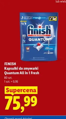 Kapsułki do zmywarki Quantum All in 1 Fresh Finish promocja w Lidl