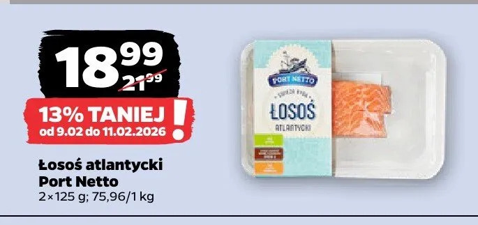 Łosoś atlantycki promocja w Netto
