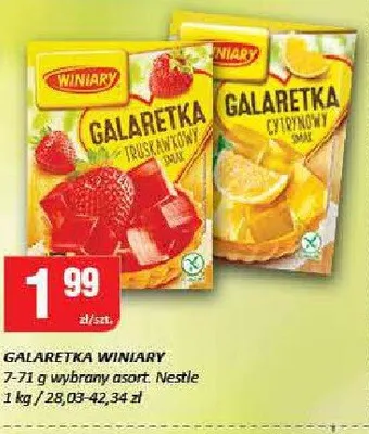 Galaretka Winiary truskawkowy smak promocja w Chorten