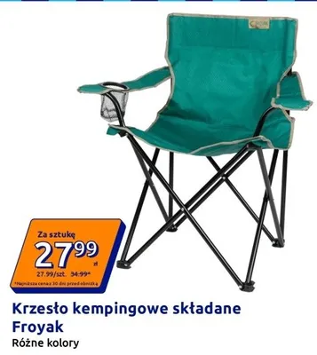 Krzesło kempingowe składane Froyak promocja w Action