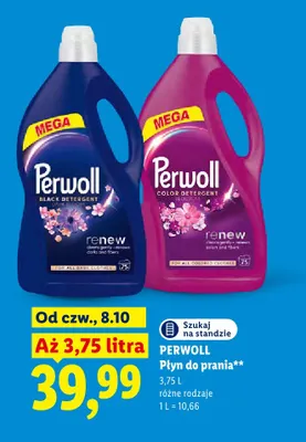 Płyn do prania Perwoll Renew Color Detergent Blossom promocja w Lidl