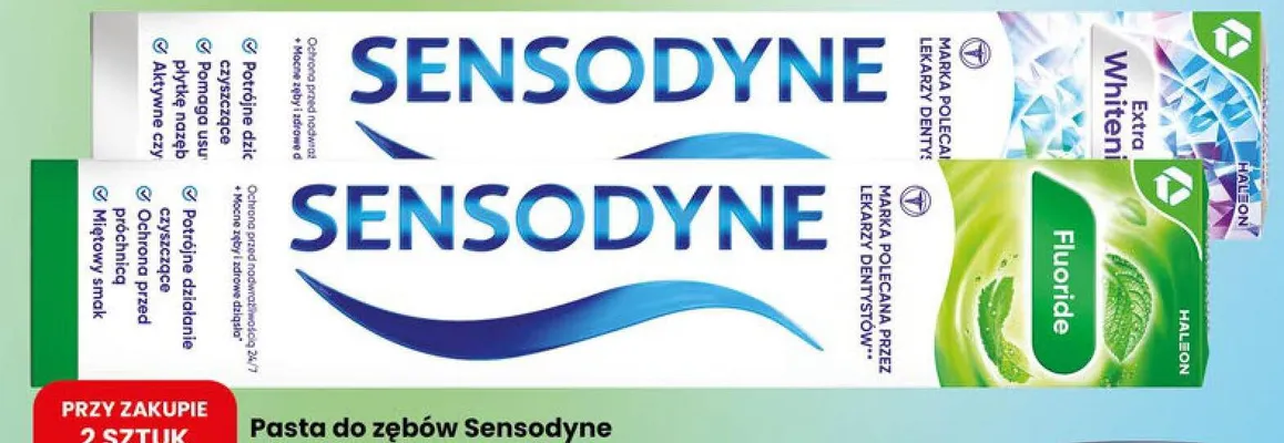 Pasta do zębów różne rodzaje promocja w Dino