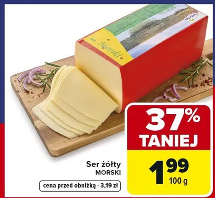 Ser żółty MORSKI promocja w Carrefour Market