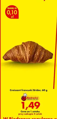 Croissant francuski Bridor promocja w Biedronka