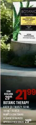 Krem Botanic Therapy krem do twarzy 50 ml promocja w Drogerie Natura