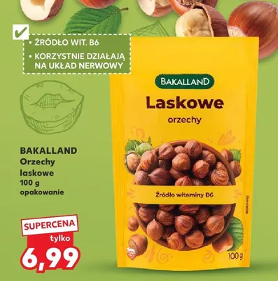 Orzechy laskowe Bakalike promocja w Kaufland