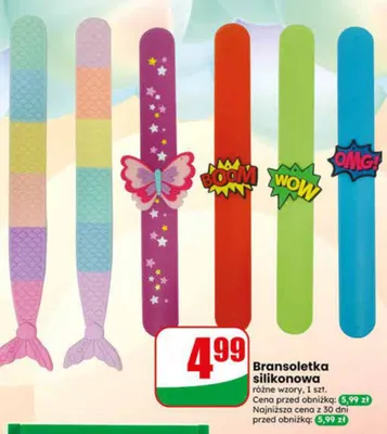 Bransoletka silikonowa promocja w Dino