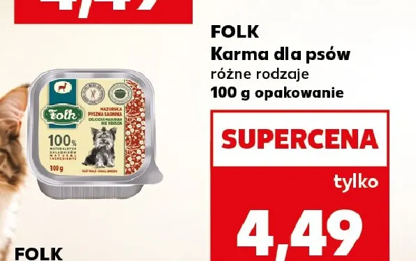 Karma dla psów Folk promocja w Kaufland