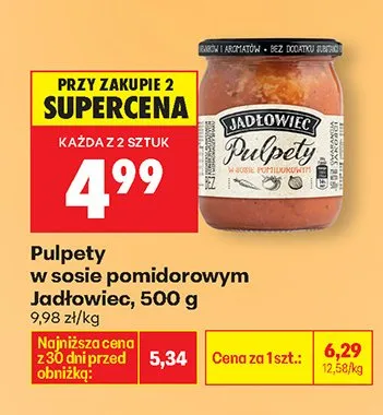Pulpety w sosie pomidorowym promocja w Biedronka