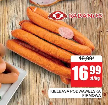 Kiełbasa Podwawelska Firmowa Kabanos promocja w Bingo