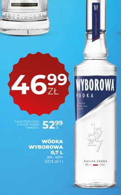 Wódka Wyborowa promocja w Duży Ben