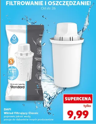 Wkład filtrujący Classic poprawia jakość wody, pasuje do dzbanków różnych producentów promocja w Kaufland