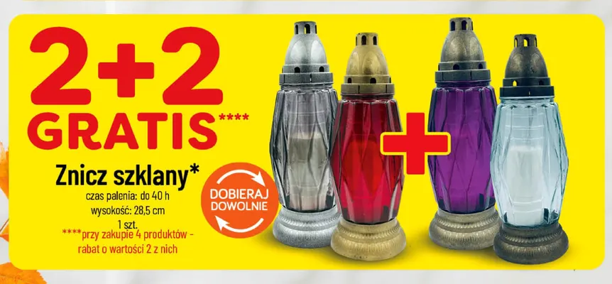 Znicz szklany promocja w POLOmarket
