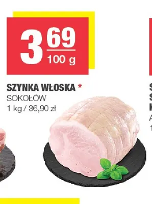 Szynka włoska Sokołów promocja w SPAR