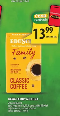 Kawa mielona Family Eduscho promocja w Arhelan