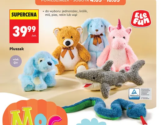 Pluszak wąż Ele Fun promocja w Biedronka