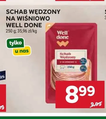 Schab wędzony na wiśniowo Well Done promocja w Stokrotka