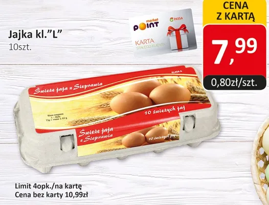 Jajka kl."L" promocja w Market Point