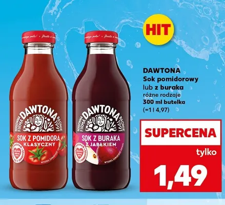 Sok pomidorowy Dawtona promocja w Kaufland