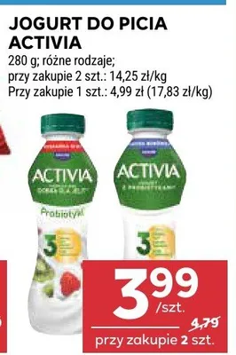 Jogurt do picia activia promocja w Stokrotka
