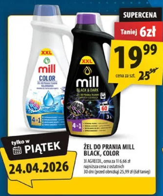 Żel do prania Mill Black, Color promocja w Arhelan
