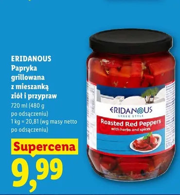 Papryka grillowana z mieszanką ziół i przypraw Eridanous promocja w Lidl