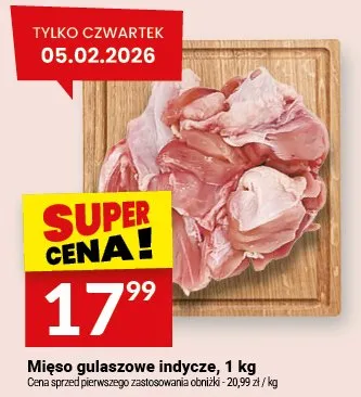 Mięso gulaszowe indycze, 1 kg promocja w Twój Market