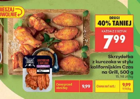Skrzydełka z kurczaka w stylu kalifornijskim Czas na Grill promocja w Biedronka