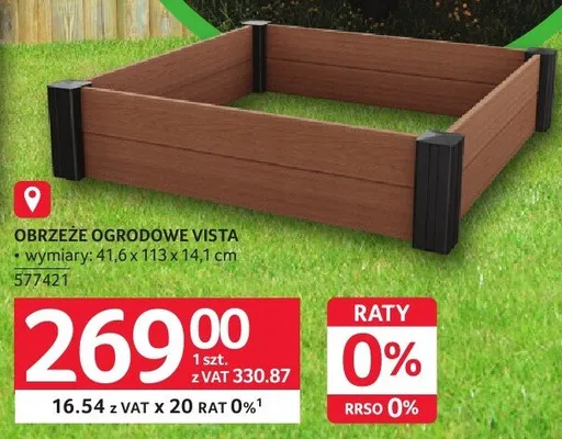 Obrzeże ogrodowe Vista promocja w Selgros