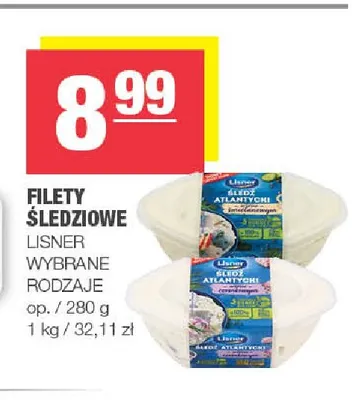 Filety śledziowe Lisner promocja w SPAR