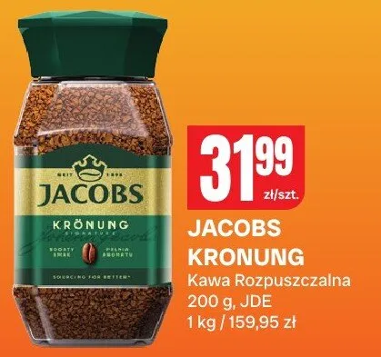 Kawa rozpuszczalna Jacobs Kronung promocja w Chorten