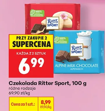 Czekolada Ritter Sport promocja w Biedronka
